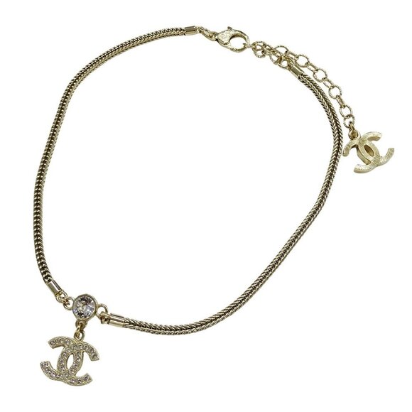 CHANEL Gold Logo Necklace - Picture 6 of 13